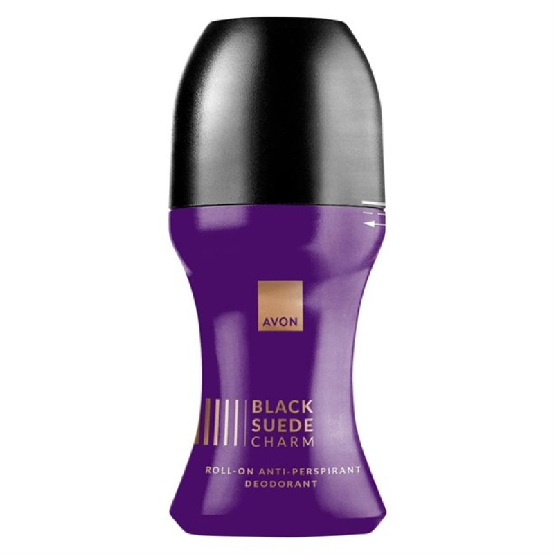 AVON Black Suede CHARM Deoroller